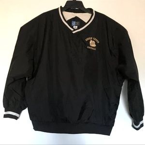 C Port and Company Jacket  Pull Over With Cotton Lining Black Pockets Men Sz 2XL